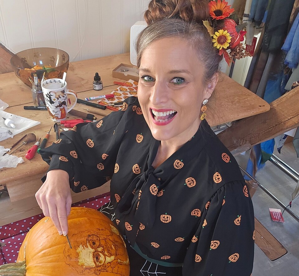 Gresskar-sesongen er i gang inga dalsegg med gresskar