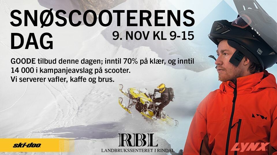 Velkommen til snøscooterens dag hos RBL!