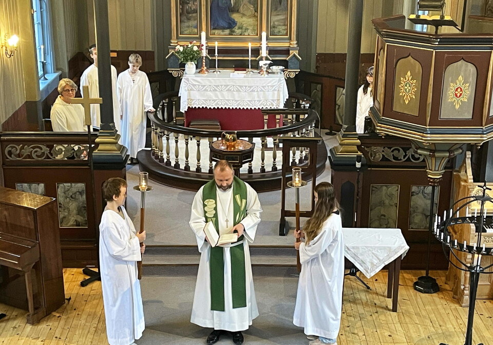 Stilfull framføring av dagens evangelium.