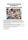 Plakat for felles middag på kyrkjelydshuset på Skei 20.11.24 kl 16.
