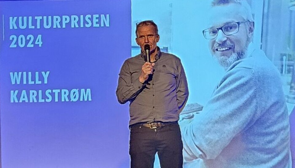 Morten Møller, kulturleder i Rindal Kommune. ønsket velkommen til Kulturkveld med utdeling av Kulturprisen 2024