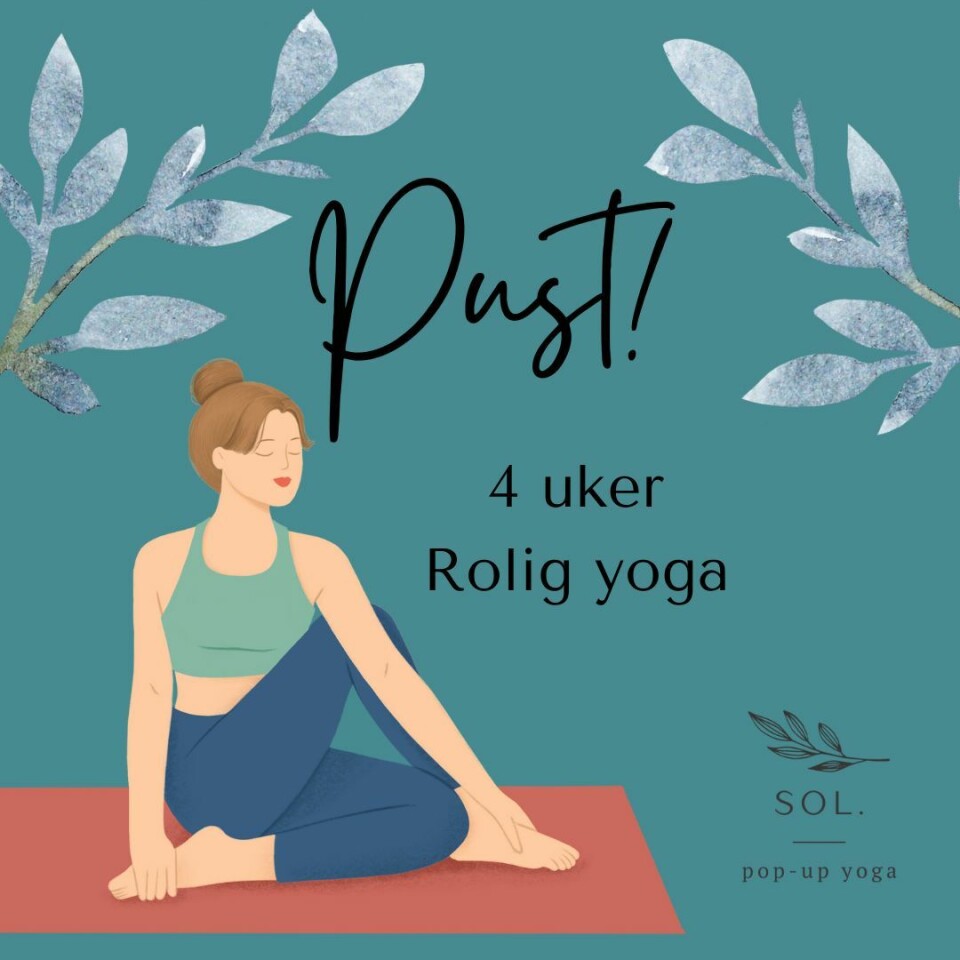 Bli med på yoga! Reklame for rolig Yoga
