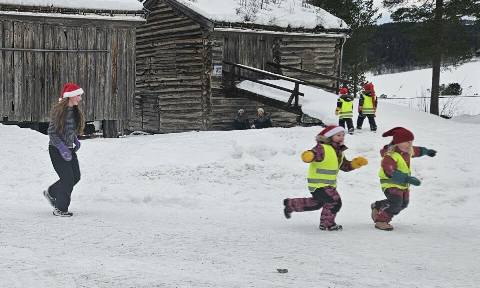 Det var både skummelt og moro å leke med 'farsknissene'.