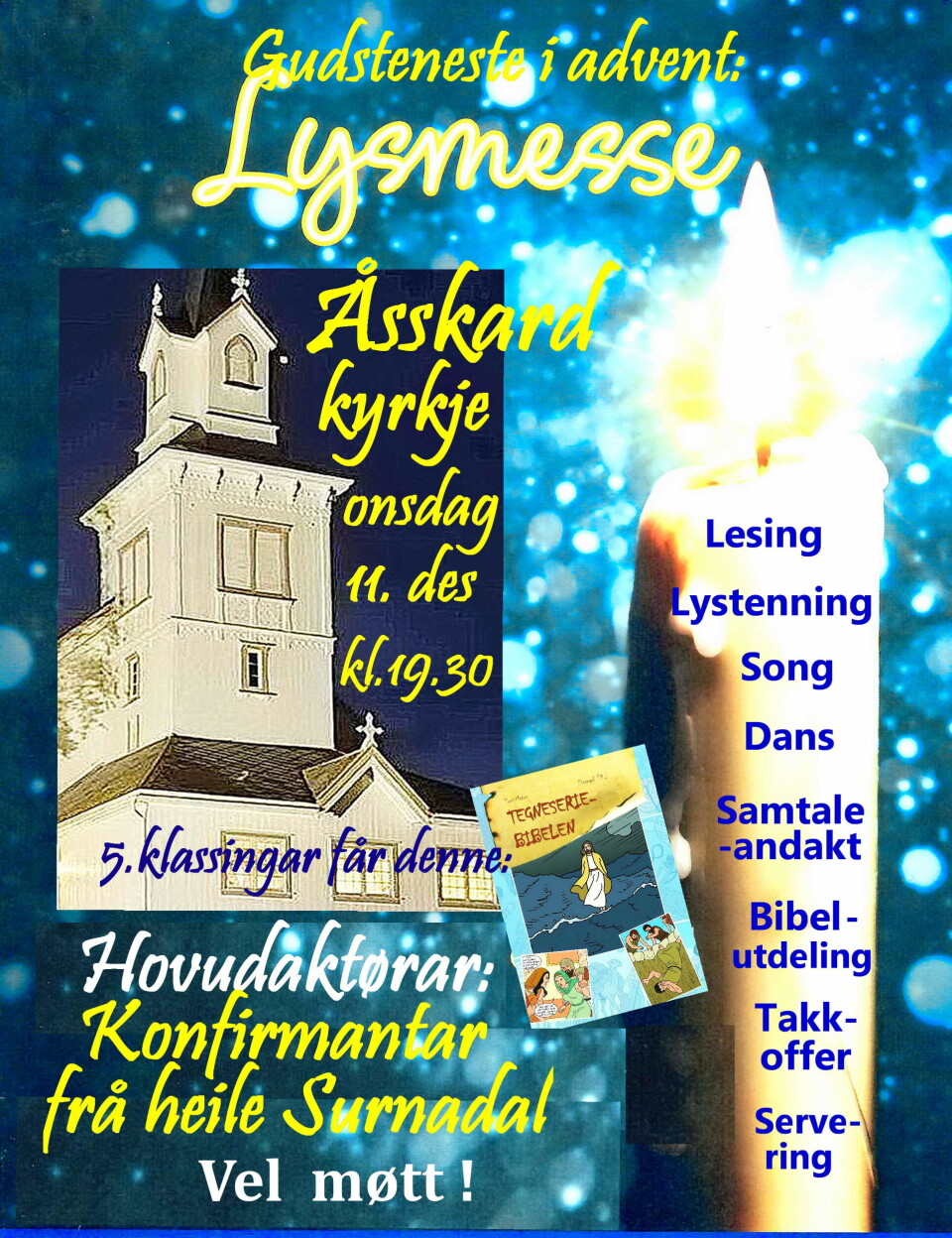Messer for lyset
