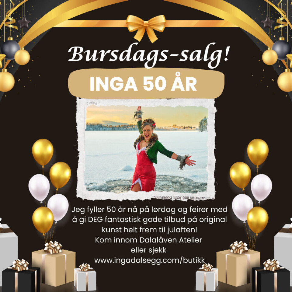 50-år feires med salg