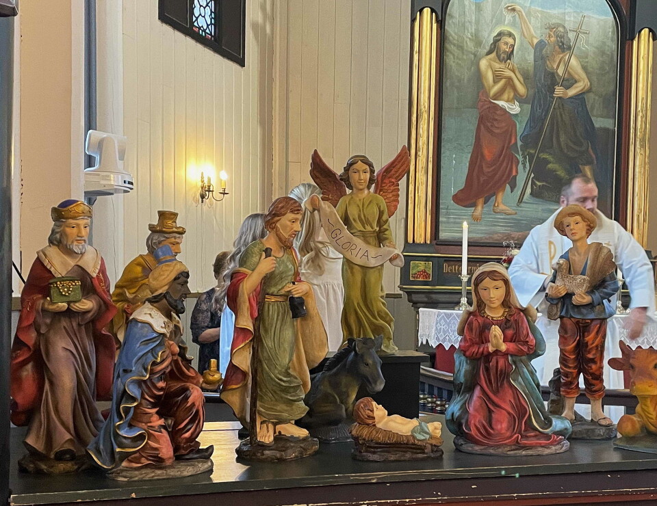 Prost Vidar Rygh har hyra inn heile persongalleriet frå Juleevangeliet til høgtidsgudstenesta i Øye første juledag