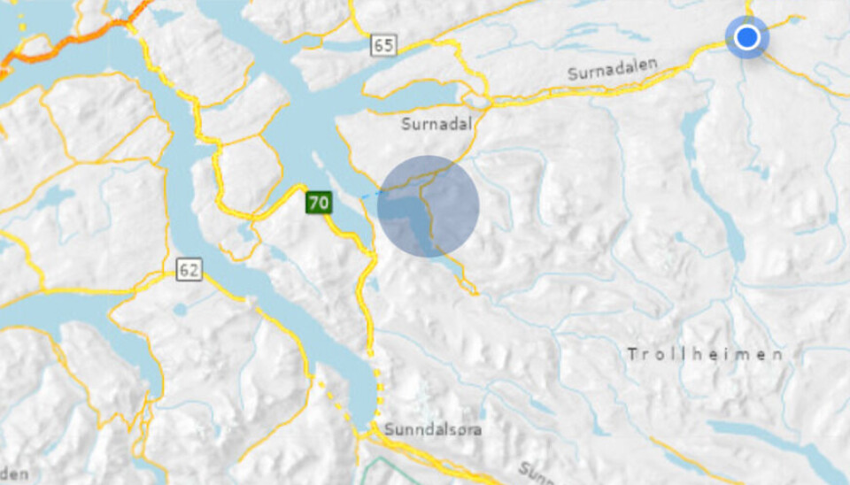 FV 6145 ved Nordgård er igjen åpnet for trafikk