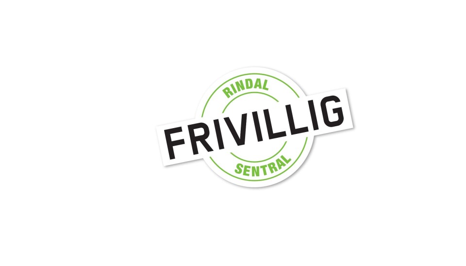 Ferien er over Rindal frivilligsentral sin logo.