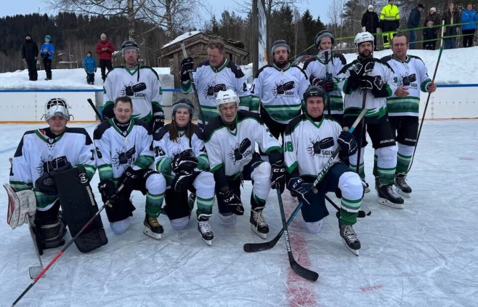 Sagene Oldboys etter seier.