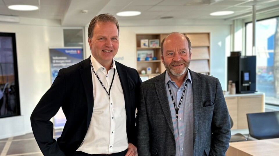 Allan Troelsen, administrerende direktør i Sparebank 1 Nordmøre, og finansdirektør Steinar Sogn la onsdag frem det foreløpige resultatet for 2024.