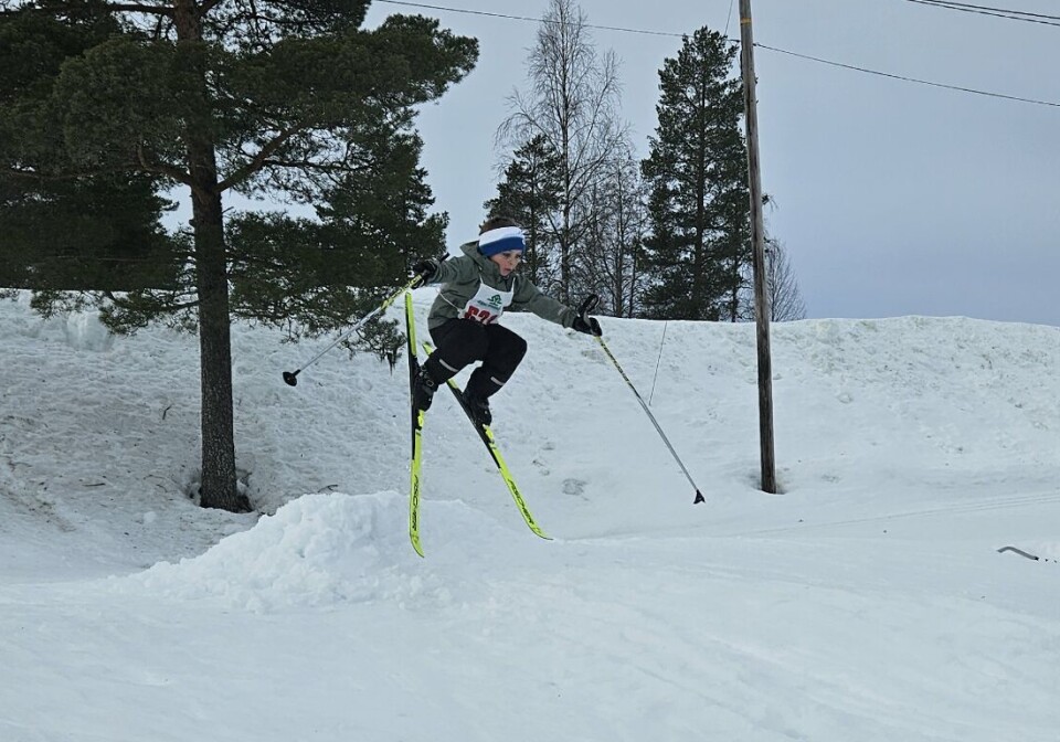 Her var det også muligheter til å teste ferdighetene i hoppbakken.