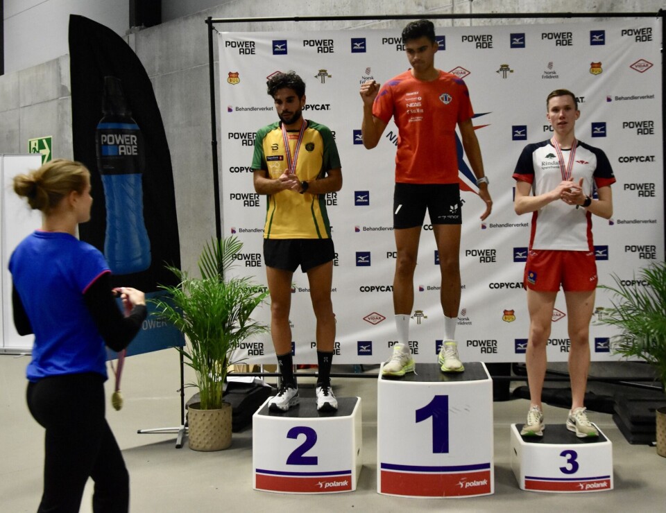 Pallplass på Magnus Øyen tre løpere på pall