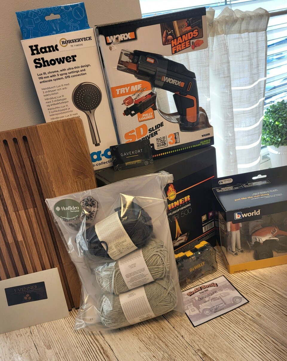 Basar på eldresenteret Basargevinster.