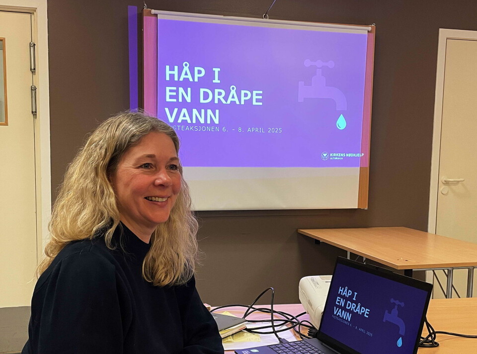 Diakon Gro Hauge Venås informerte om motto og opplegg for årets fasteaksjon