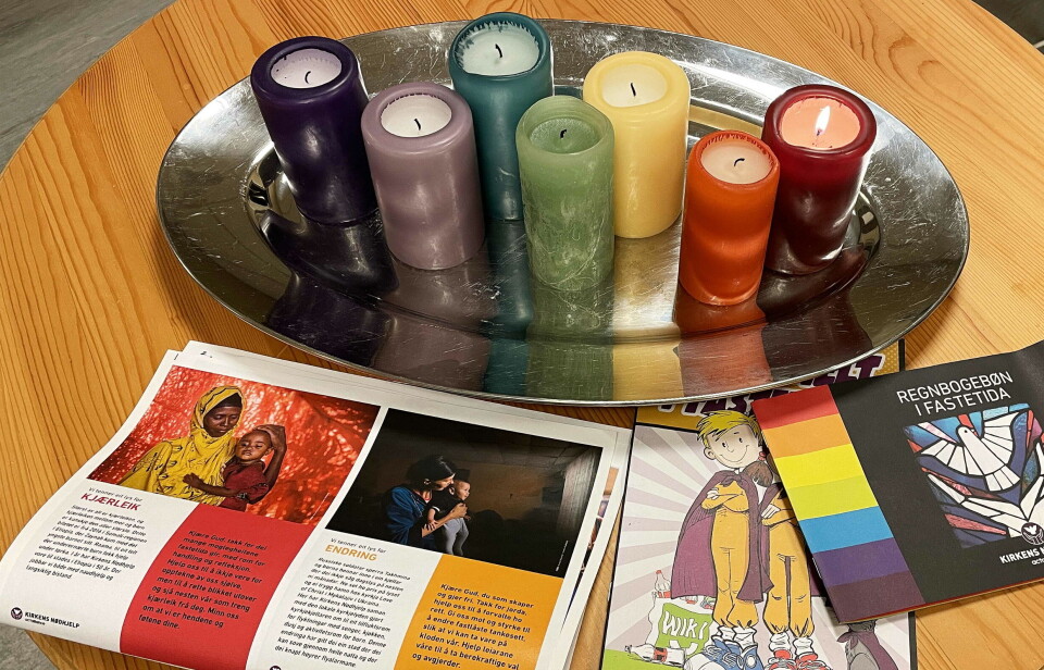 Lys, musikk, bøner og materiell vil prege fastegudstenesta i kyrkjene