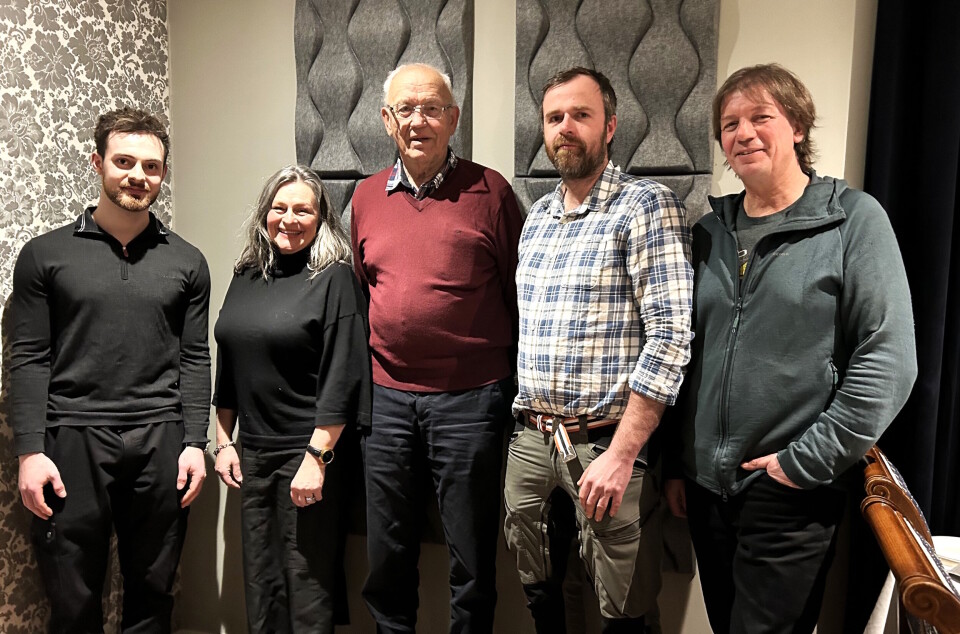 Det nye styret i Surnadal Heimbygdlag. Frå venstre Eirik E.Klinge, Gerd Ingrid Kvendset, Eivind Hasle, Leif Roar Bævre og Svein Sæter.