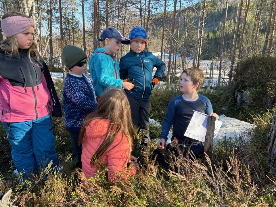 - Hvor bor egentlig trollene? På dette punktet står det mellom flertallet som mener på fjellet og Håkon som bestemt mener i skogen. Barn som diskuterer