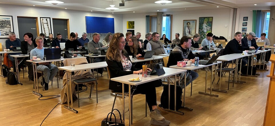 Vedtok brei utgreiing av oppvekstsektoren og skulestruktur Fleire personar i eit møte.