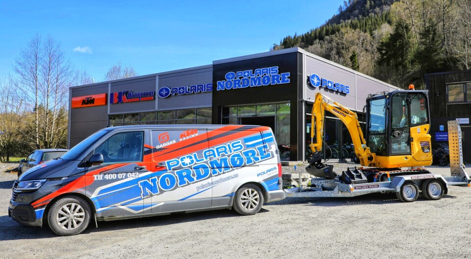 Polaris Nordmøre har nå minigraver til utleie