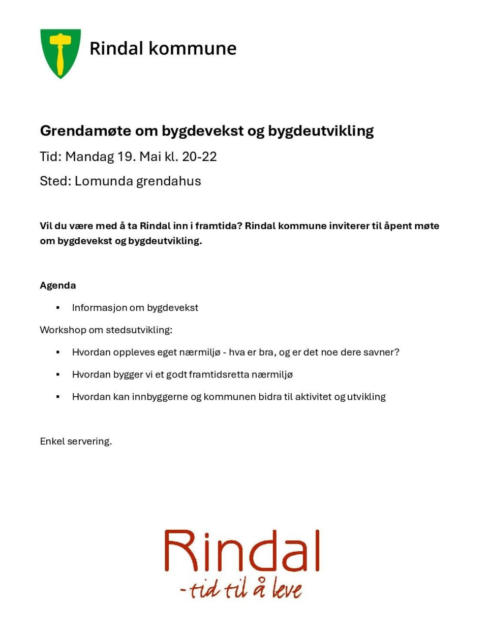Grendamøte i Lomunda grendahus