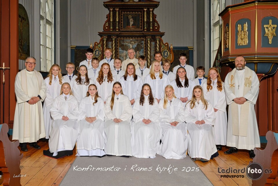 Konfirmantane i Ranes kyrkje