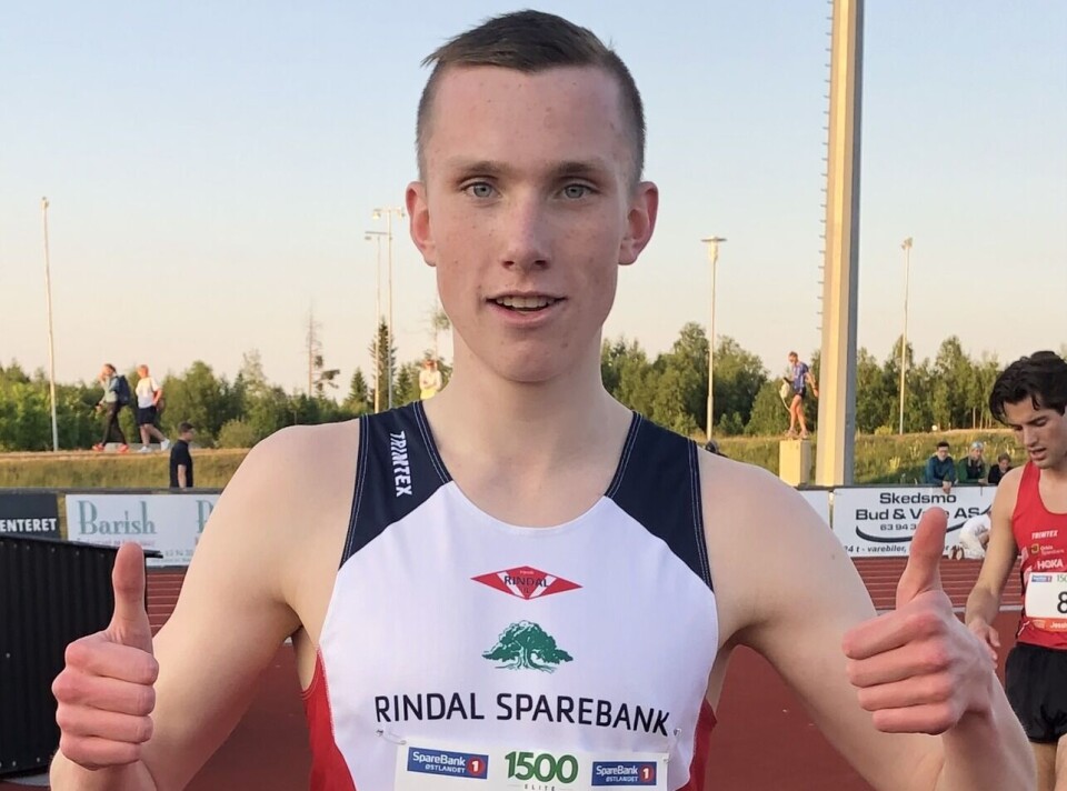 Magnus løp inn til seier på 1500 meter i Tønsberg torsdag
