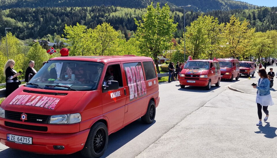 russebiler i 17 mai tog