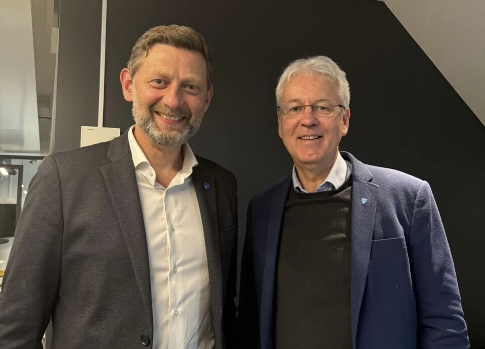 Helge Kjøll jr og Nils Kristian Harnes fra Møre og Romsdal KrF
