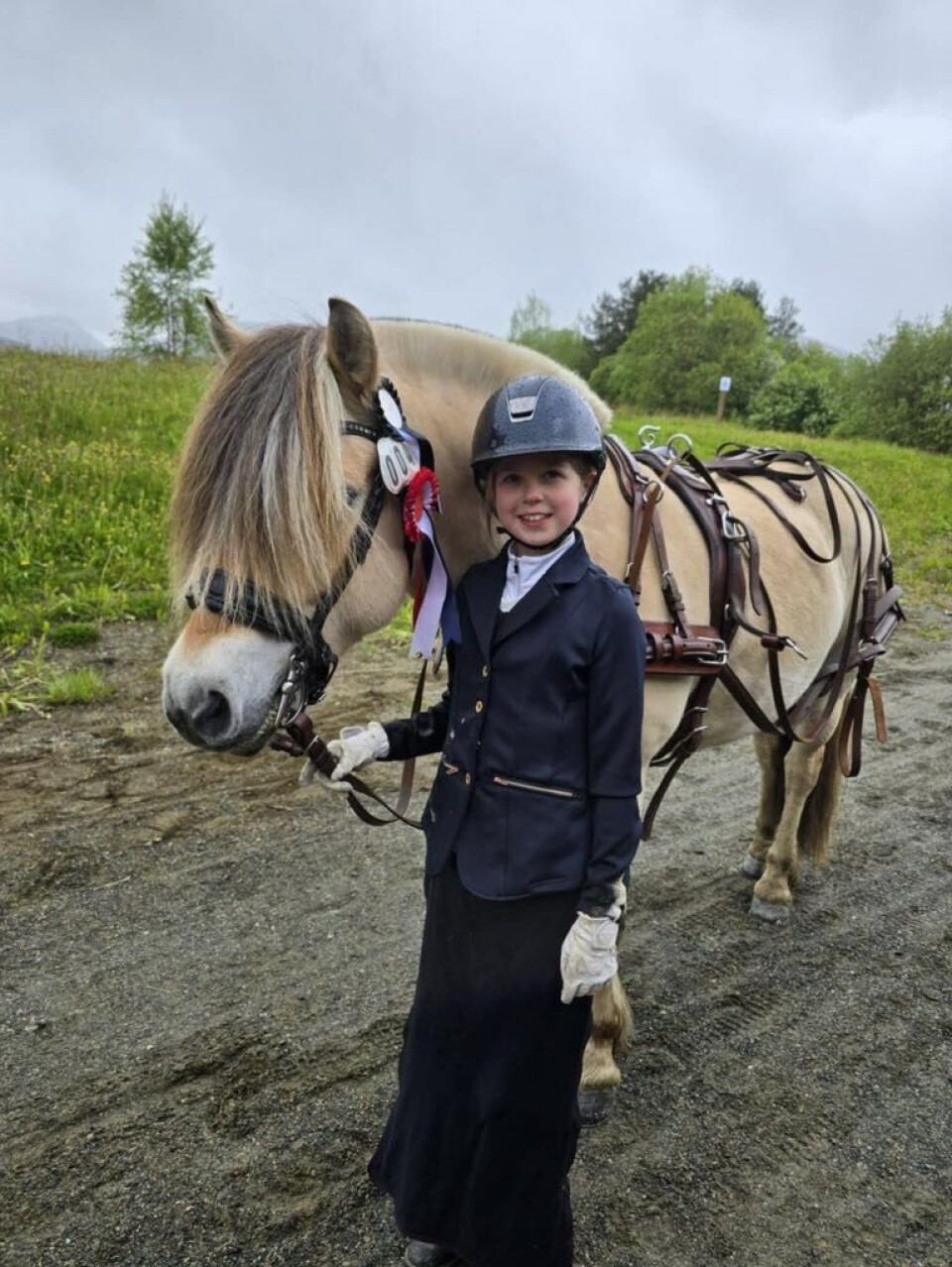 Ida Edvarda Holberg med Hetles Kaspar fra Orkdal rideklubb gjorde en flott innsats. Hun skal starte i NM i Kristiansand den 25.juni.