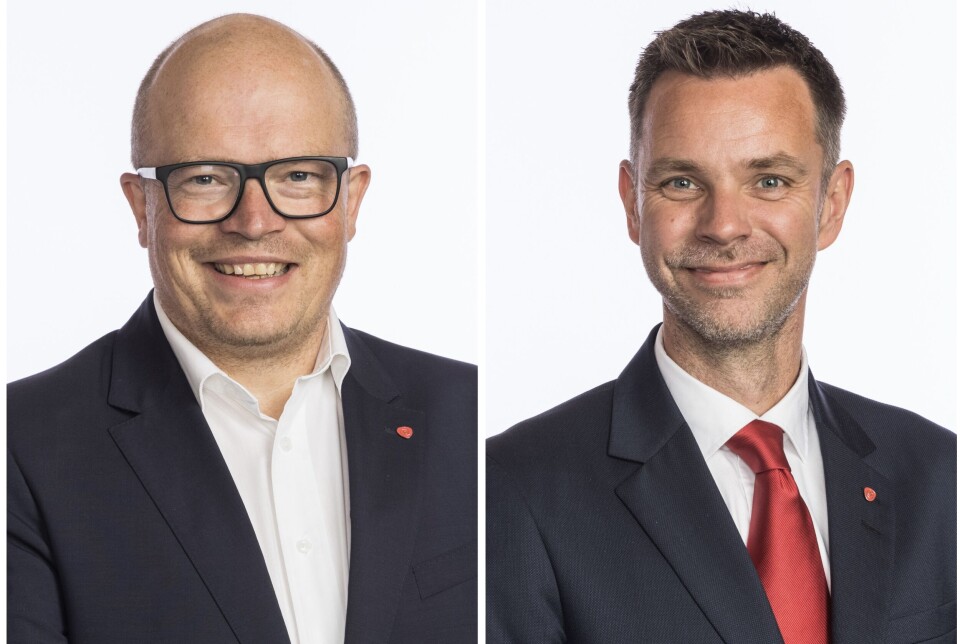 Per Vidar Kjølmoen og Truls Vasvik. Portrettbilder av to menn.