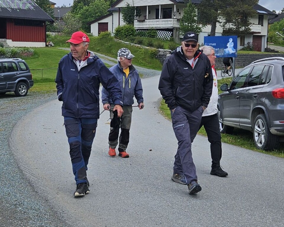 Flere i trimklassen gjennomførte årets Trollheimsløp som en gåtur