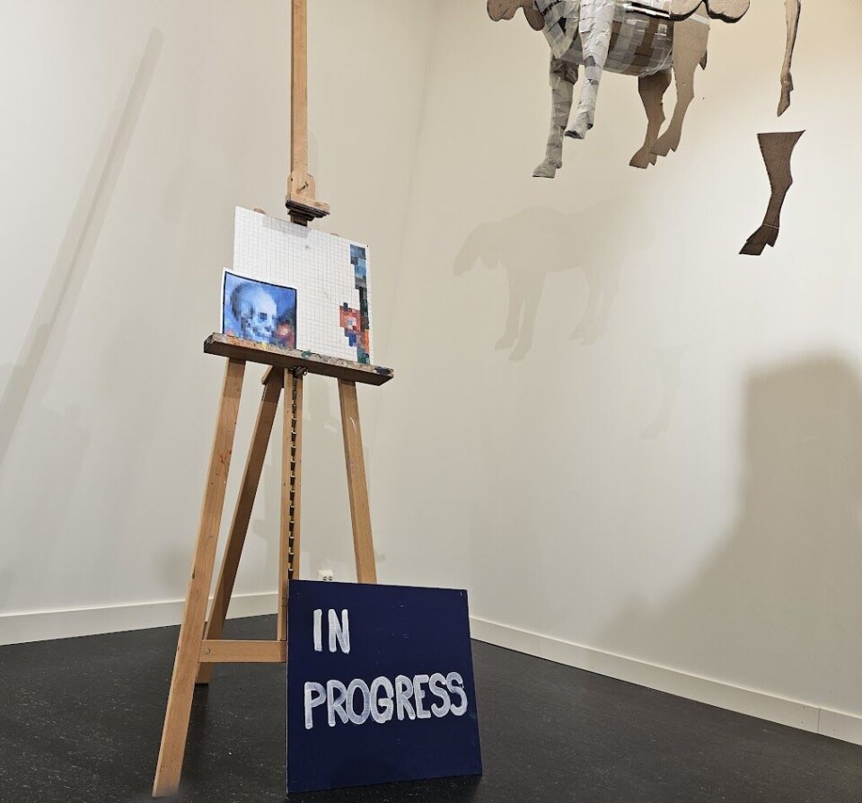 Kunst og musikk i kulturhuset med lovende lokale stjerner Kunst