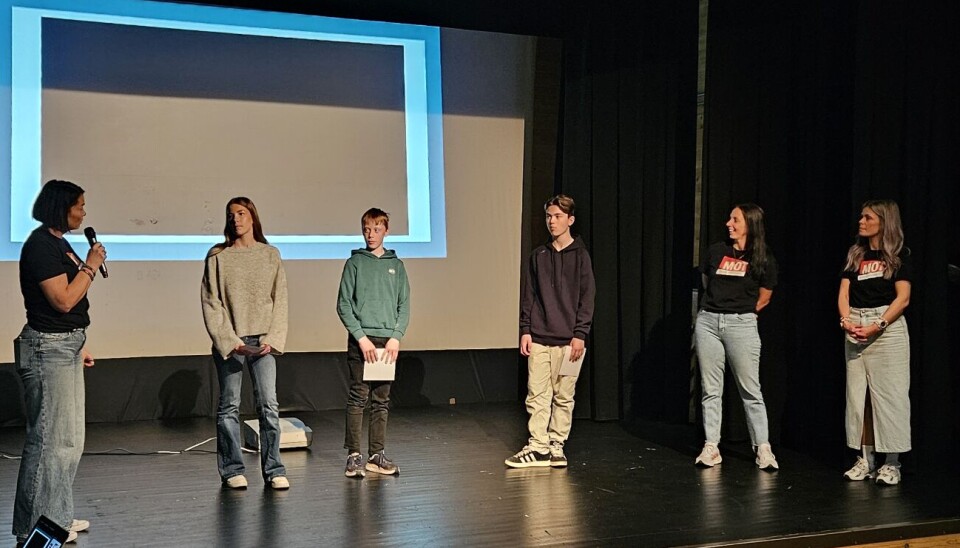 Her får Anne, Elias og Philip får en drømmedag fra MOT - teamet ved Rindal skole