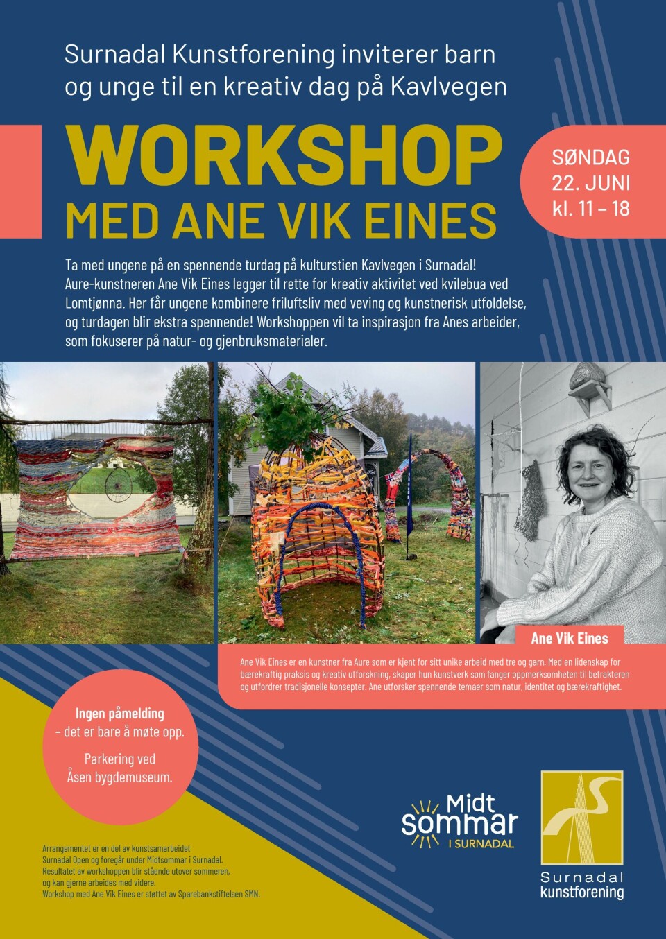 Surnadal Kunstforening inviterer til POP-UP og workshop
