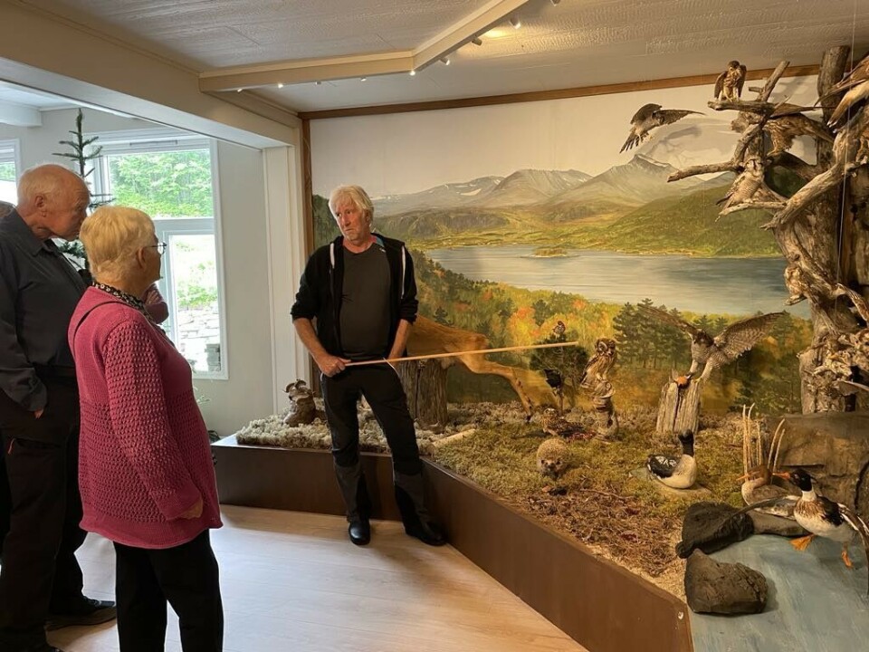 Gunnar Nordvik viste Trollheimsutstillinga