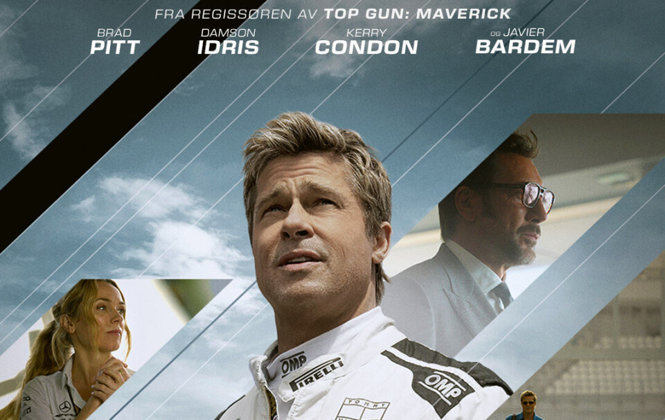Elio og F1 på Rindal kino Filmplakat med Formel 1 bil