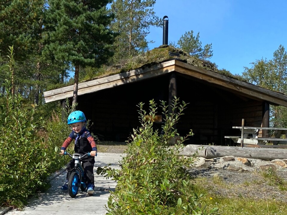 Sykkeltur til gapahuken i Furuhaugmarka