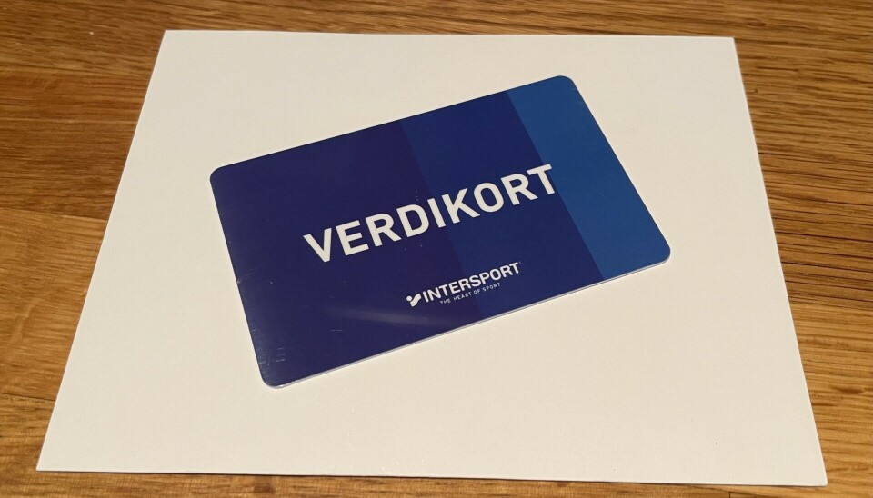 1. premie er et gavekort fra Intersport på 1000.- kroner