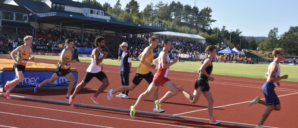 Magnus Øyen løp inn til en sterk fenteplass i finalen på 1500 meter under NM i Friidrett for seniorer søndag. (Bilde fra lørdagens kvalifisering)