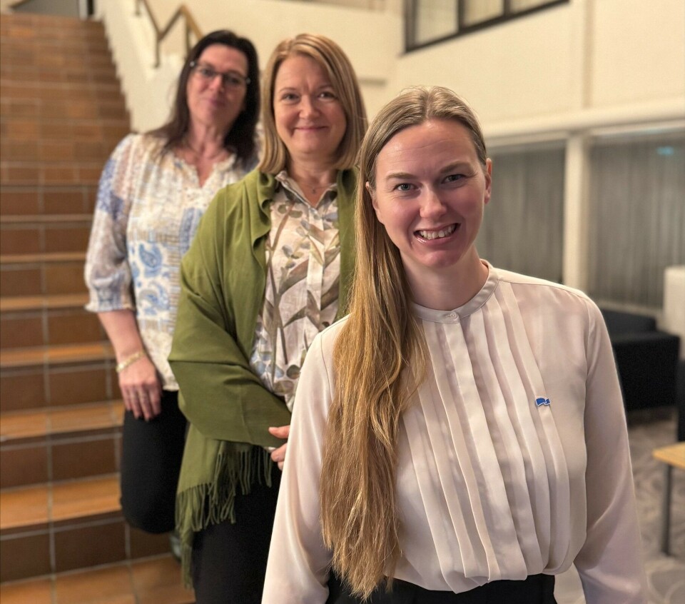 Anita Oterhals Eide (til høyre), Elisabeth Eikrem Førde og Wenche Johanne Hostad Jøsok