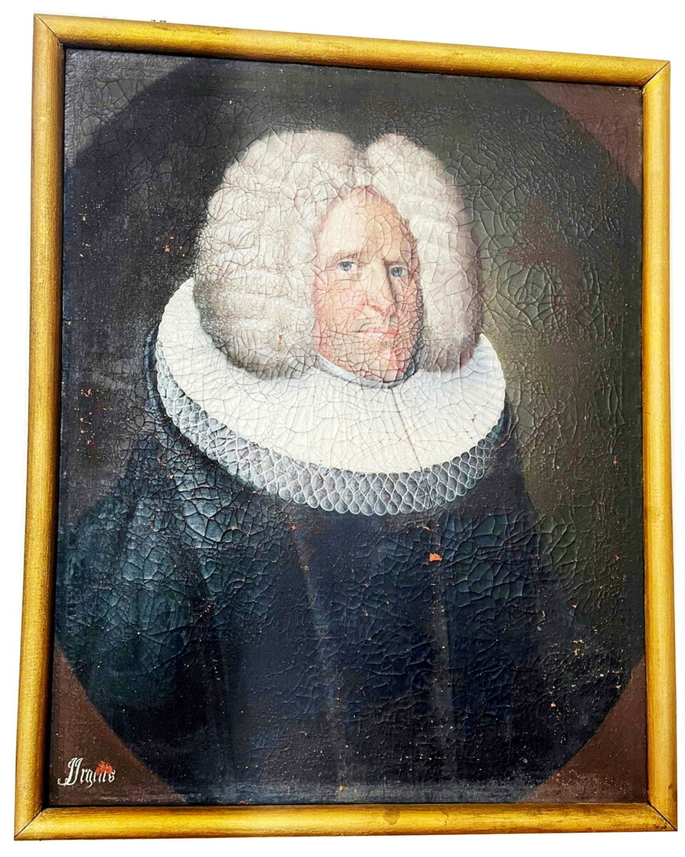Surnadalspresten Johannes Irgens (“Hær-Johan») skulle ha overnaturlege vener, sa dei. Et maleri av en mann i gammeldags prestekjole. Han har en parykk med fyldig hvitt hår.