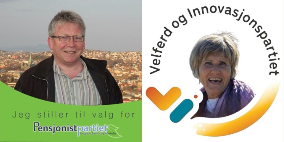 Svein Otto Nilsen, Pensjonistpartiet, og Kirsti Hamre Nilsen, VIPartiet.
