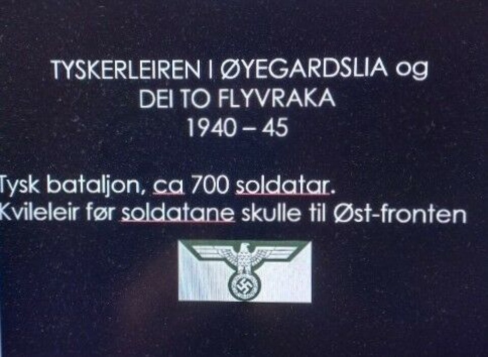 Øyvind Holte vil blant anna fortelle om den tyske leiren i Øyegardslia