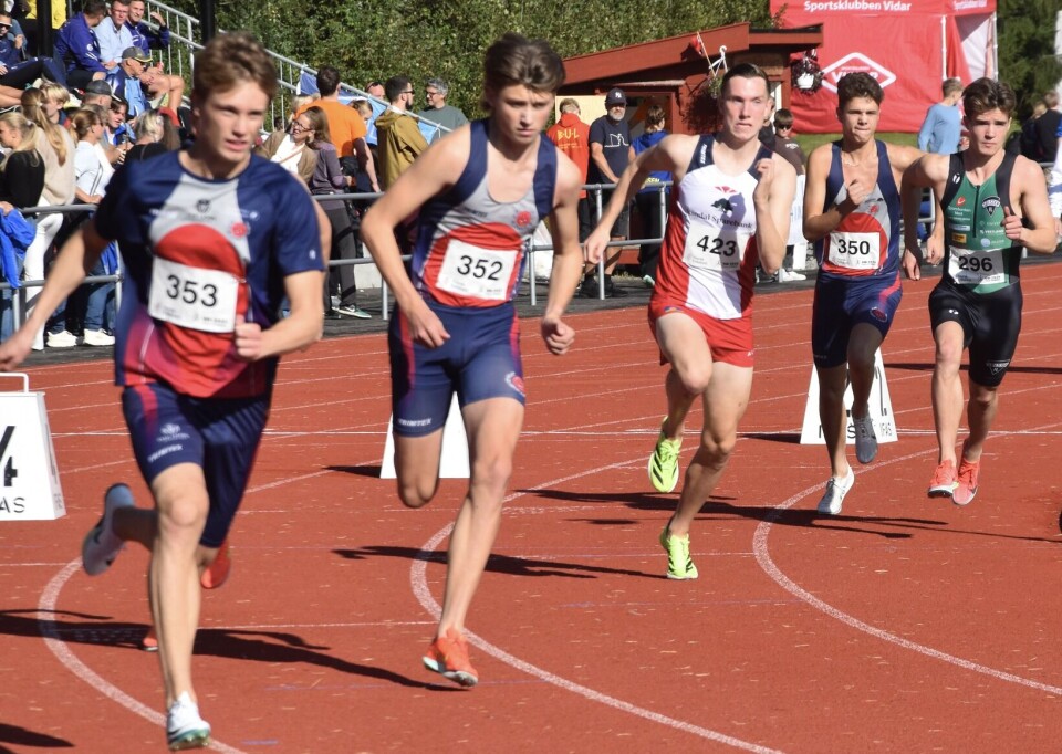 Magnus Øyen ble nummer tre på 800 meter i klasse G 18-19 på søndag