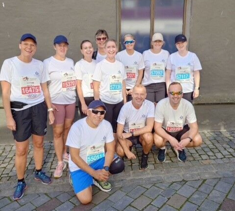 Thon Holding stilte med et stort antall deltagere under helgens Trondheim Maraton