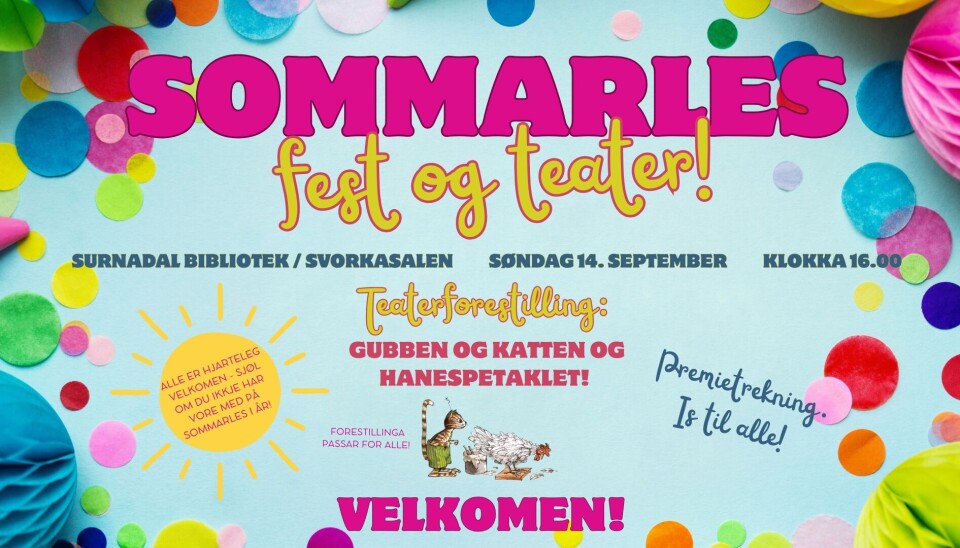 Sommarlestfest med teater!