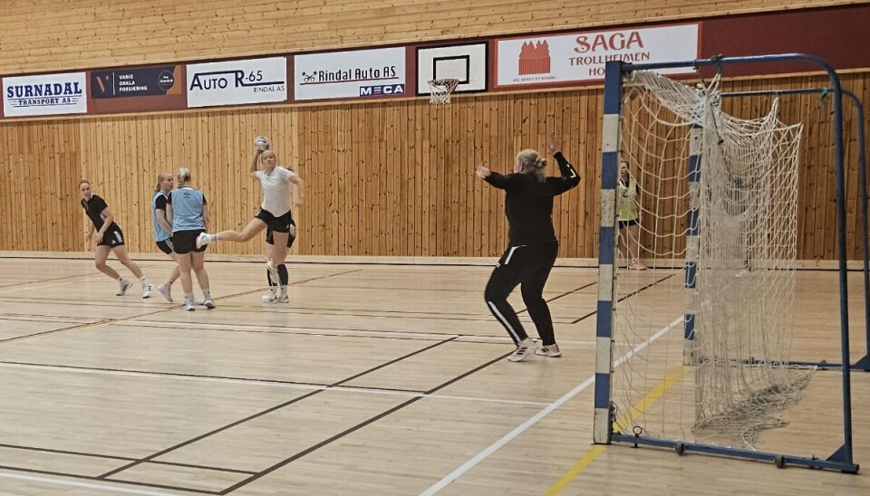 Lagene spilte intern treningskamp som både bød på mange flotte scoringer...