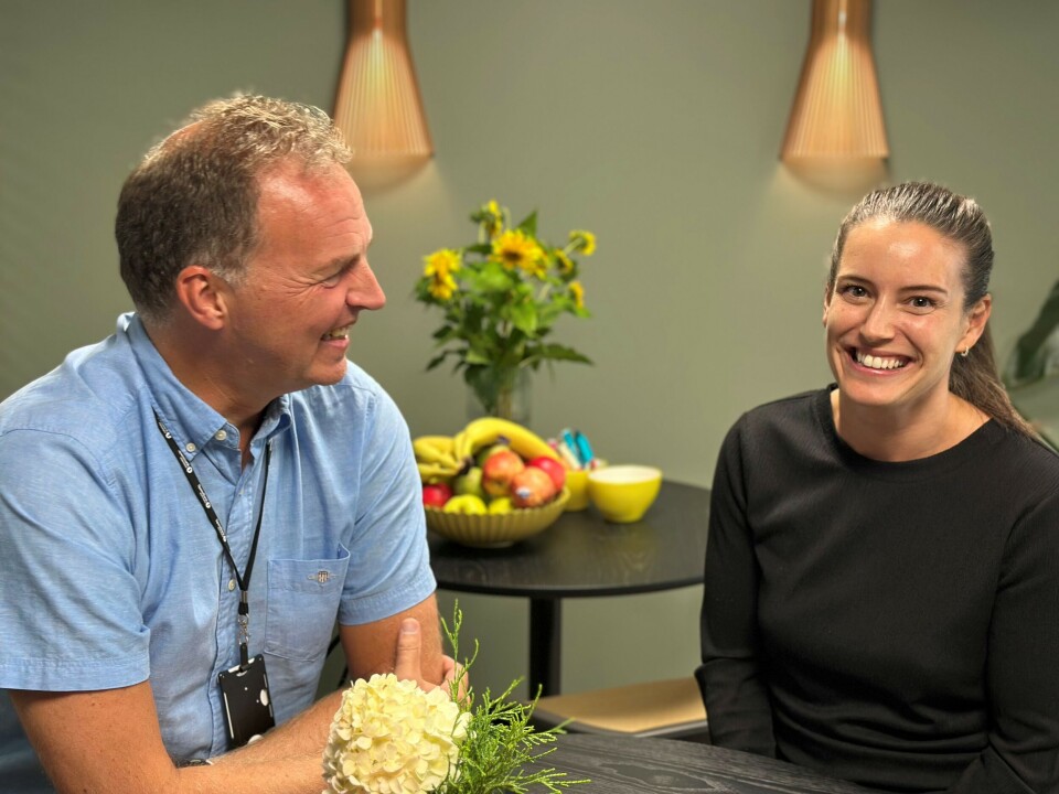 Adm. direktør i SpareBank 1 Nordmøre og Ann- Mari Rovik.