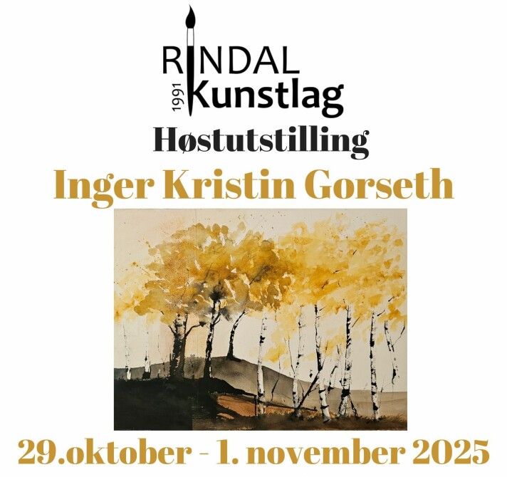 Rindal kunstlag sin høstutstilling