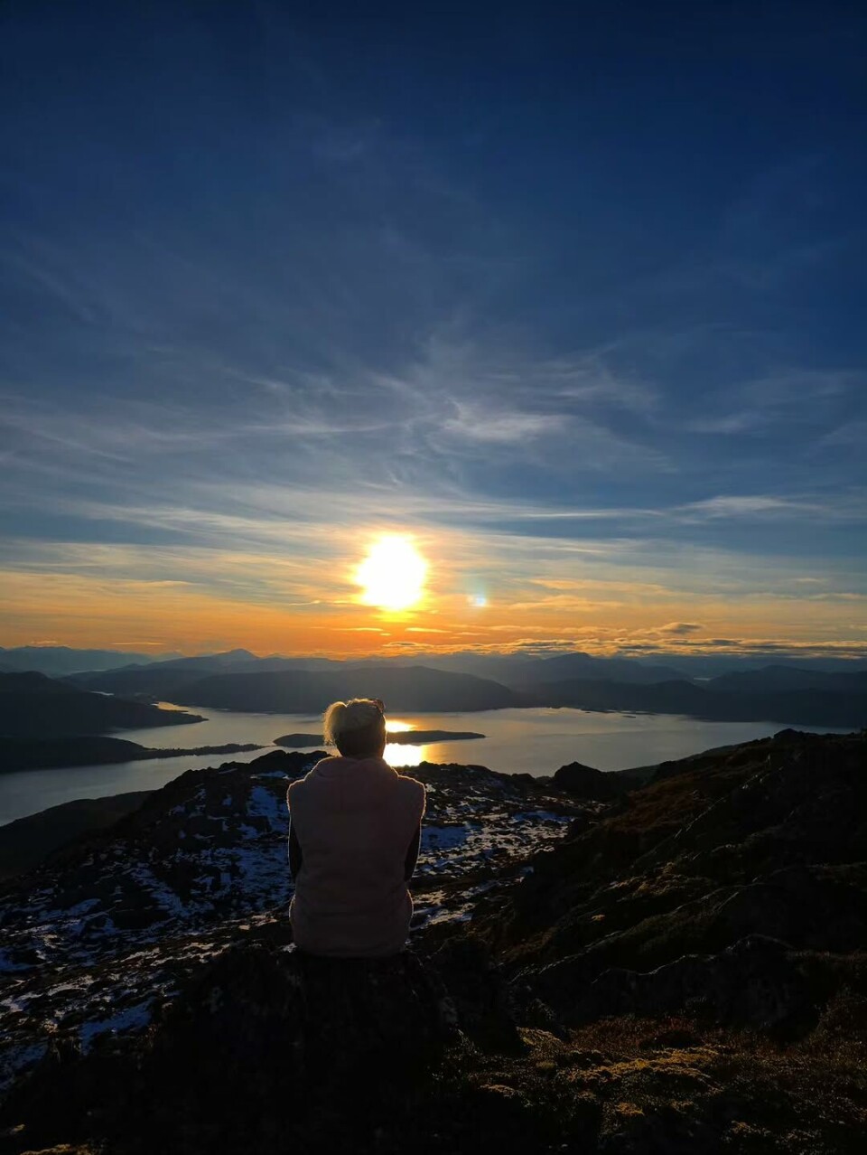 Hege liker seg best på toppen, det er der hun finner ro.